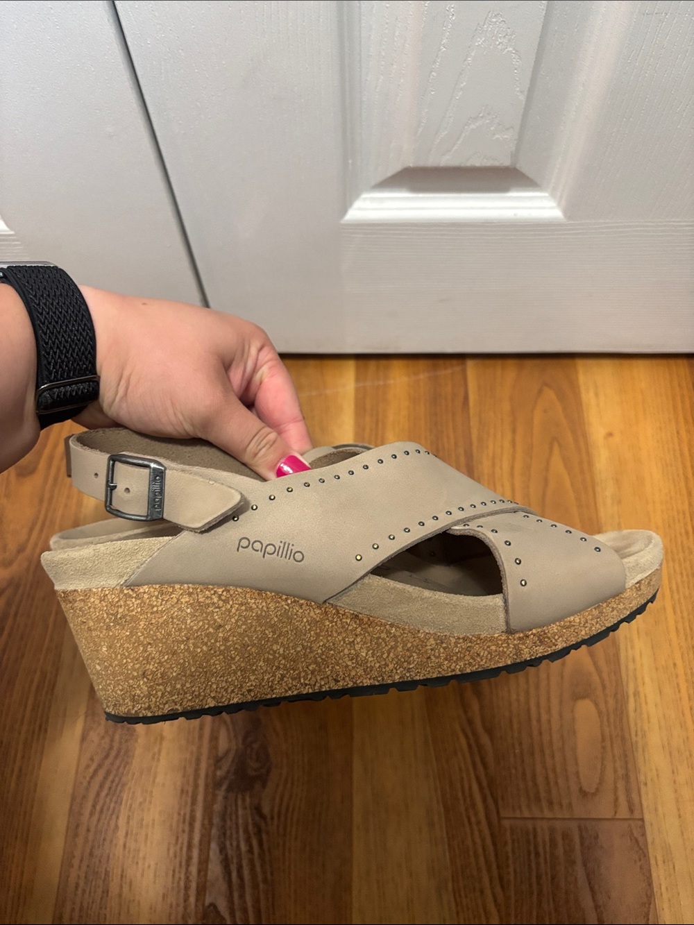 Birkenstock Papillio Samira Rivet Platform Wedge Sandals